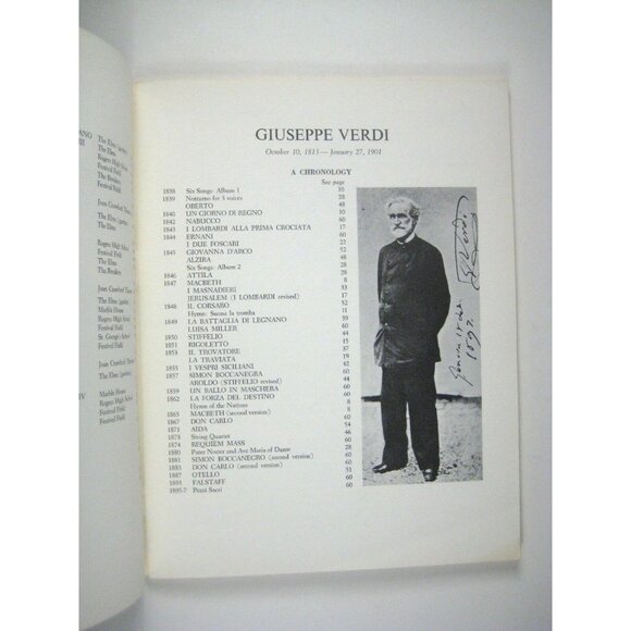 Verdi Festival Show Program Metropolitan Opera Newport 1967 MacBeth Bumbry - Picture 4 of 10